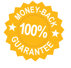100 percent money-back guarantee!
