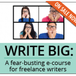Write Big: A fear busting e-course for freelance writers – On Sale Now